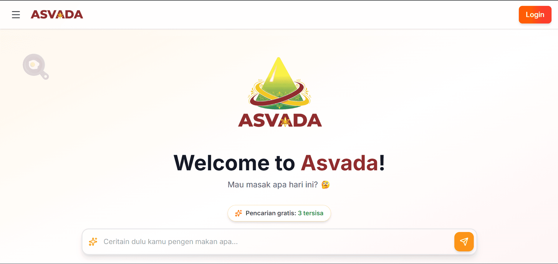 Asvada: Food Recommendation — screenshot 1