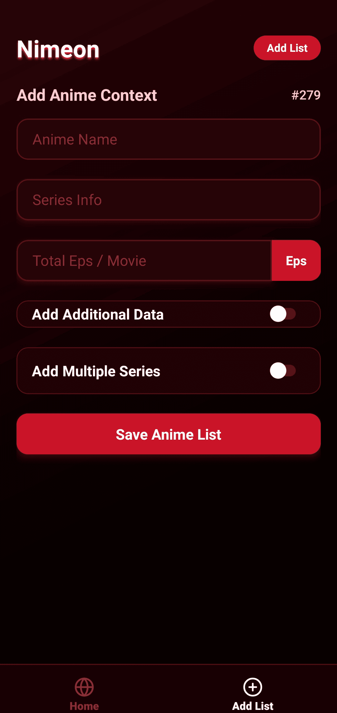 Nimeon - Anime Tracking — screenshot 3